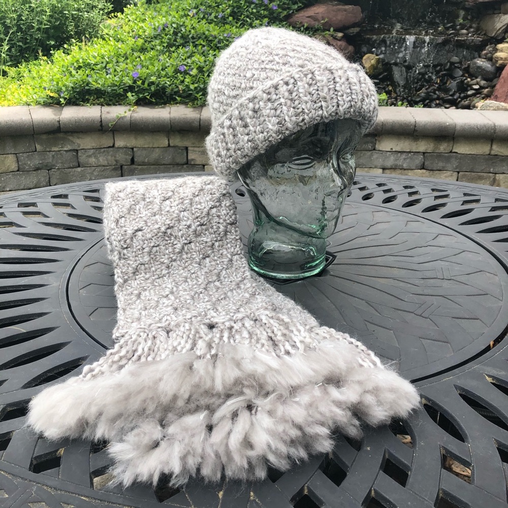 Handmade Hat and Scarf Set by BLD